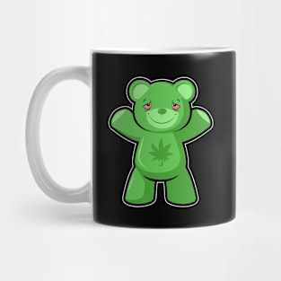 green weed gummy bear Mug